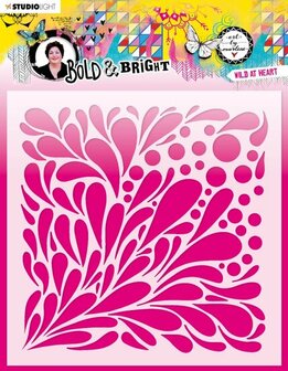 Mask Stencil - Bold &amp; bright Wild at heart nr. 66