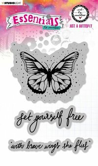 Cling stamp Just a butterfly - Art by Marlene essentials nr. 129