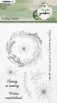 Clear stamp Building a wreath - Winter garden nr. 159