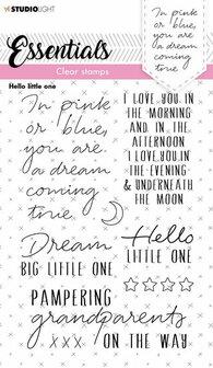 Clear stamp Hello little one - Essentials nr. 174