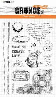 Clear stamps Elements love - Grunge collection nr. 206