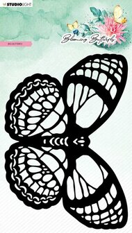 Mask stencil A5 Blooming butterfly - big butterfly nr. 168