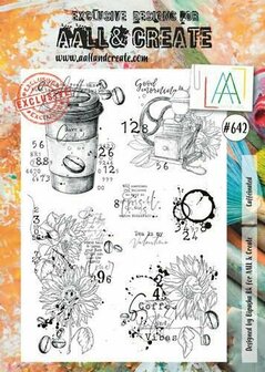 Aall &amp; Create clearstamps A4 - Caffeinated