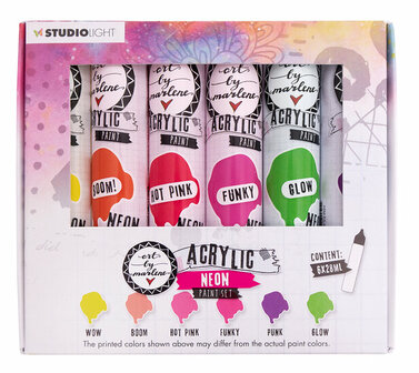 Acrylic paint Neon paintset - Art by Marlene essentials nr. 104