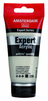 Amsterdam Acrylverf Expert 290 Titaanbuff donker 75 ml