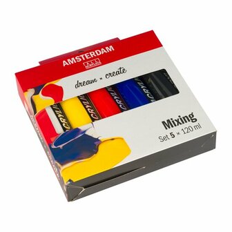 Amsterdam standaard acrylverf mengset 5 x 120 ml