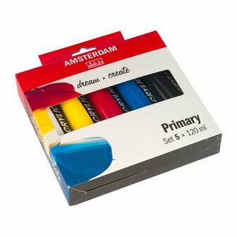 Amsterdam standaard acrylverf primaire set 5 x 120 ml