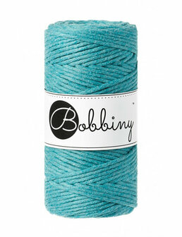 Bobbiny macrame koord 3 mm - teal