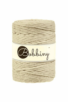 Bobbiny macrame koord 5 mm - beige