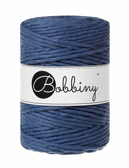 Bobbiny macrame koord 5 mm - jeans