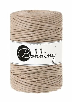 Bobbiny macrame koord 5 mm - sand