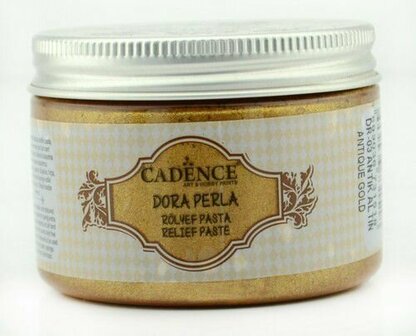 Cadence dora perla relief paste antique gold 150 ml