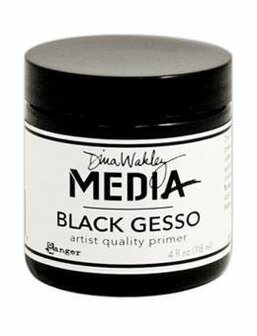 Dina Wakley black gesso 118 ml