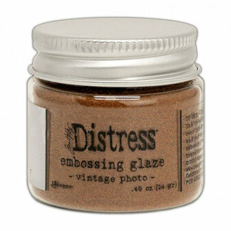 Distress embossing glaze vintage photo