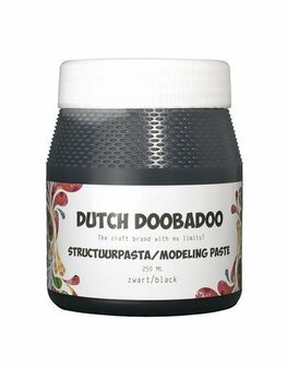 Dutch Doobadoo structuurpasta glad zwart 250 ml