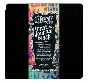 Dylusions creative journal black - square