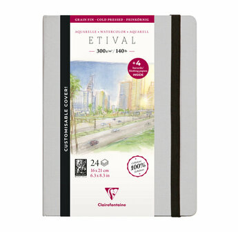 Etival aquarel notebook 21 x 16 cm 300g cold pressed