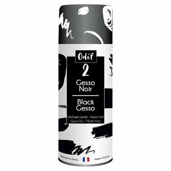 Odif 2 gesso spray zwart 500 ml