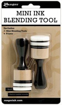 Ranger mini ink blending tools met 4 pads 3 cm