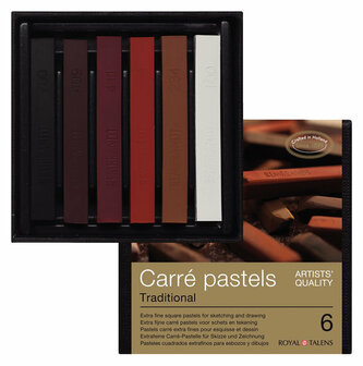 Rembrandt carr&eacute; pastels traditional set 6