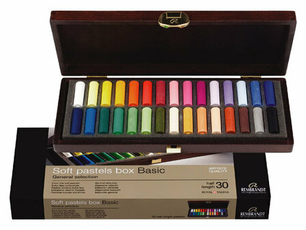 Rembrandt softpastels basiskist 30.5