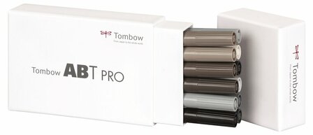 Tombow ABT Pro set&nbsp;Grey colors 12 stuks