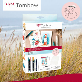 Tombow watercoloring set seaside