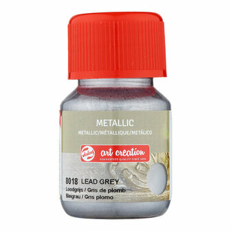 Art creation metallic - 8018 loodgrijs 30 ml