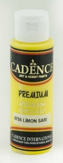 Cadence premium acrylic lemon yellow 70 ml