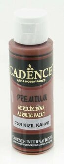 Cadence premium acrylic red brown 70 ml