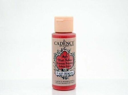 Cadence style matt textielverf crimson red 59 ml