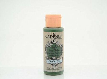 Cadence style matt textielverf dark green 59 ml