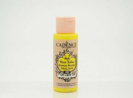 Cadence style matt textielverf lemon yellow 59 ml