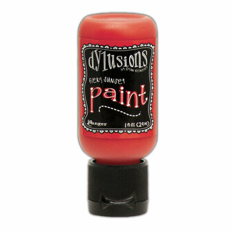 Dylusions Paint flip cap bottle - Fiery sunset 29 ml