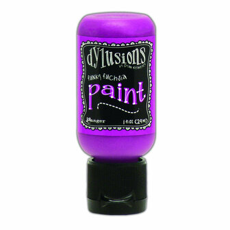 Dylusions Paint flip cap bottle - Funky fuchsia 29 ml