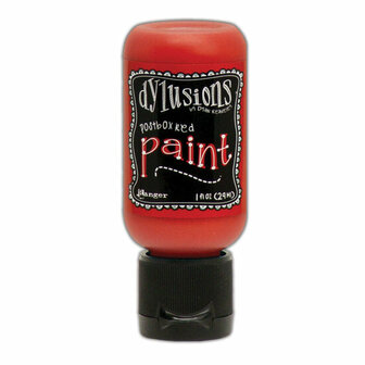 Dylusions Paint flip cap bottle - Postbox red 29 ml