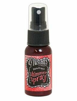 Dylusions Shimmer Spray - Postbox red