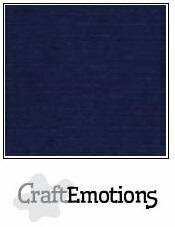 Karton - Met Linnenstructuur - donkerblauw - A4 - 250 grams - Craft - 10 vellen