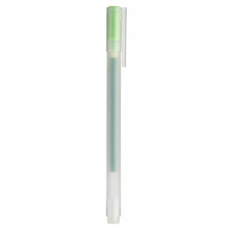 Muji gel pen 0.38 lime