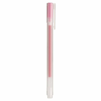 Muji gel pen 0.38 roze