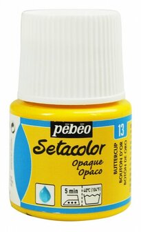 Pebeo setacolor opaque - 13 buttercup 45 ml