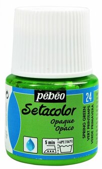 Pebeo setacolor opaque - 24 spring green 45 ml