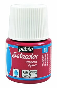 Pebeo setacolor opaque - 81 raspberry 45 ml