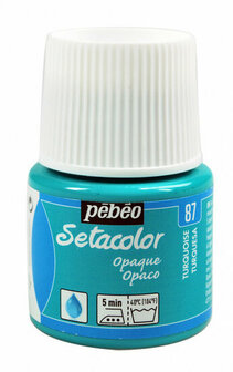 Pebeo setacolor opaque - 87 turquoise 45 ml