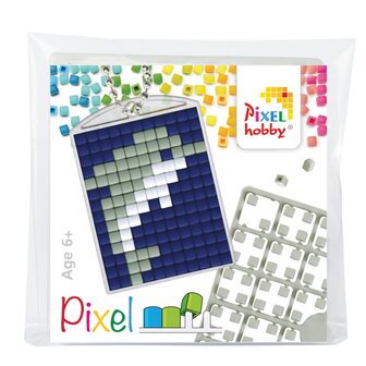 Pixelhobby medaillon startset Tropical dolfijn