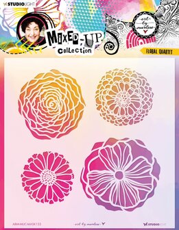 Mask stencil Floral quartet - ABM Mixed-up nr. 133