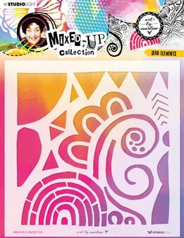 Mask stencil Deco elements - ABM Mixed-up nr. 136