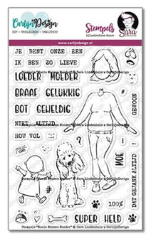 Clearstamps A6 - Mooie mensen moeder - Sara Lindenhols