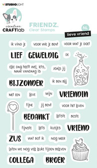 Clear stamps Lieve vriend NL - Friendz nr. 336