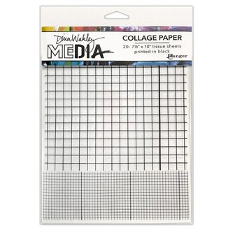 Dina Wakley collage paper - grids